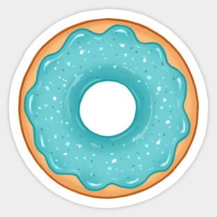 Blue Donut Sticker